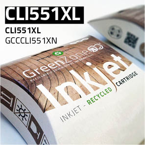 Green Zone para Canon CLI551XL Black (15 ml)